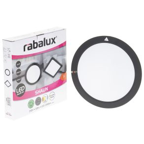   Lampă LED rotundă pentru montare pe suprafață și încastrată în tavan, 24 W, alb rece, 22 cm - Shaun Rábalux 2681