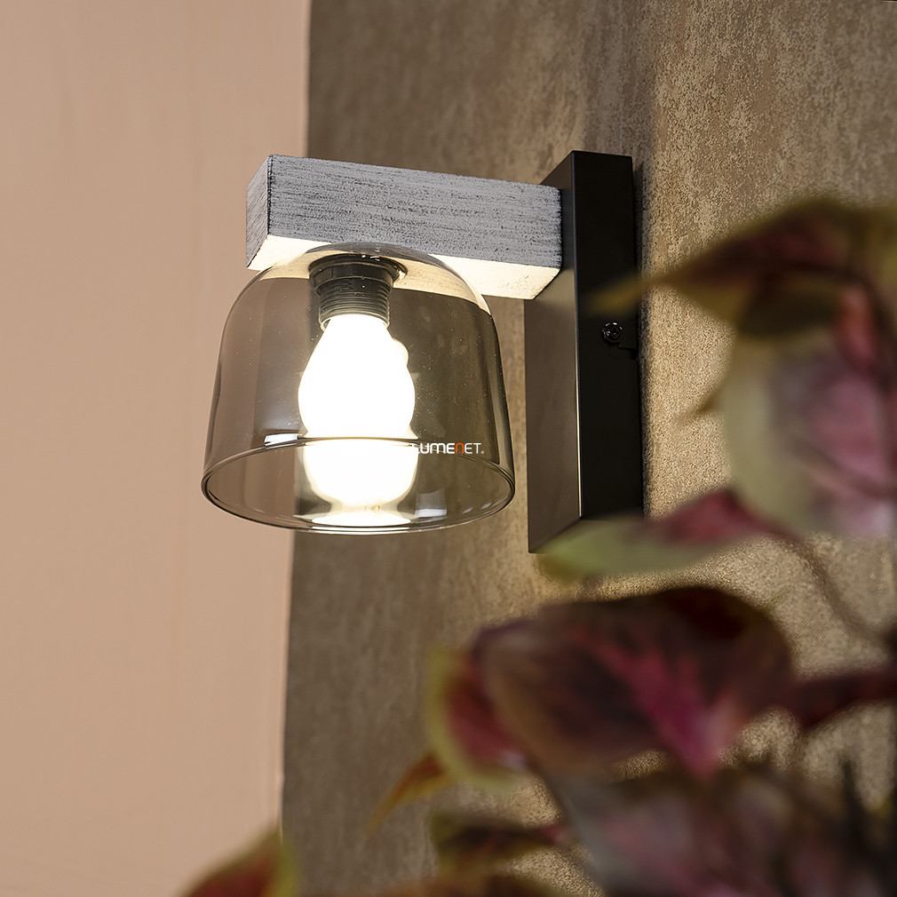 Lampa de perete antică, din lemn și sticlă - Cardamom Rábalux 3081