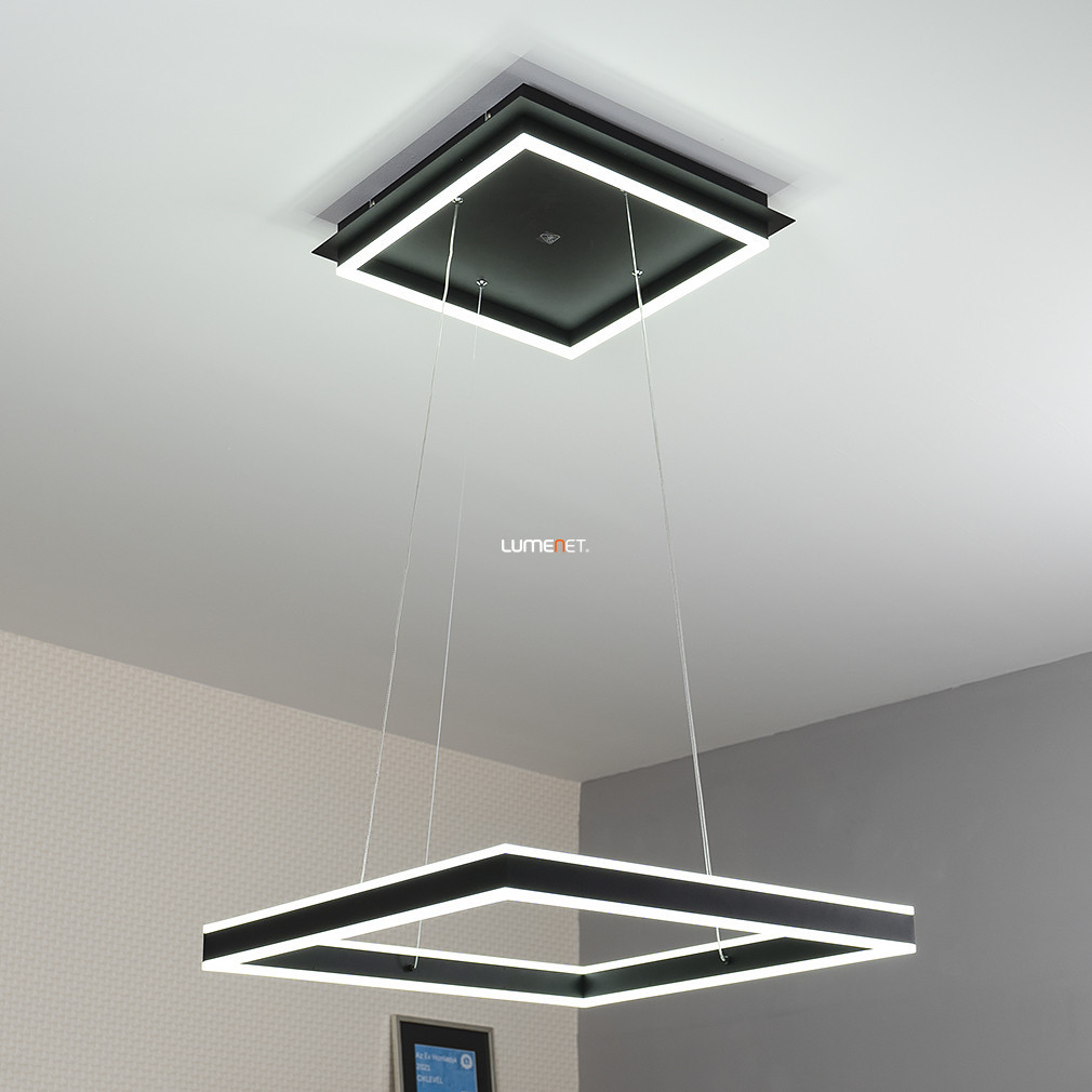 Lampă suspendată cu LED combinată cu tavan, în stil minimalist - Quadro Rábalux 3085