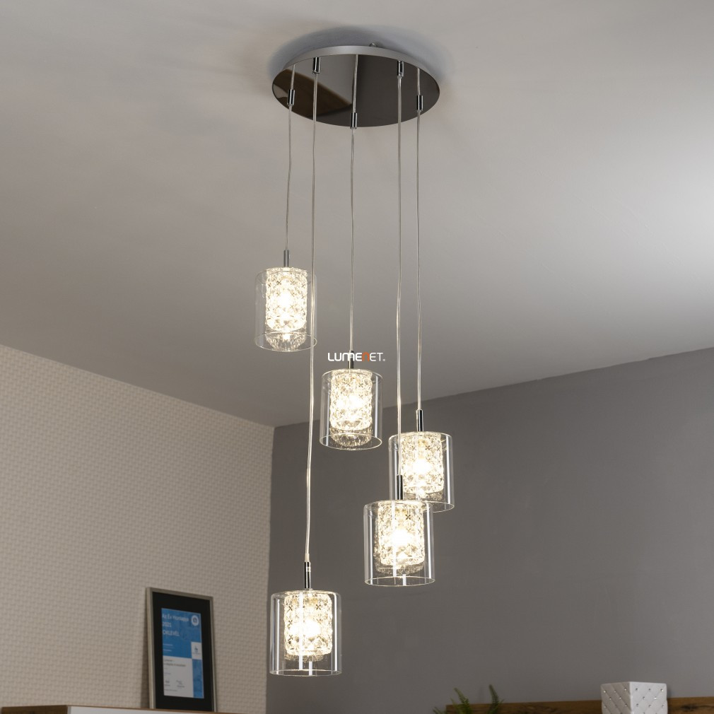 Lampa suspendată cu cristale cu 5 socluri - Duchess Rábalux 3117