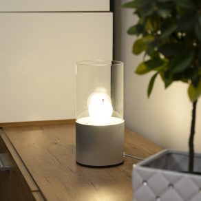   Lampă de masă din sticlă, 25 cm - Zelkova Rábalux 3153, cu soclu 1xE27