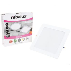 Panou LED încastrat, pătrat, 17 cm - Shaun Rábalux 3169