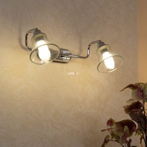   Suport de perete pentru baie cu raft din sticlă, două suporturi - Antoine Rábalux 3208