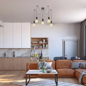   Lustră de tip loft reglabilă, cu cablu – Fidel Rábalux 3218