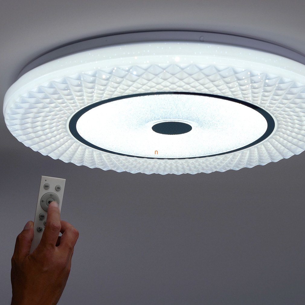 Lampa LED de tavan cu efect de sclipici, cu telecomanda - Tornado Rábalux 3254