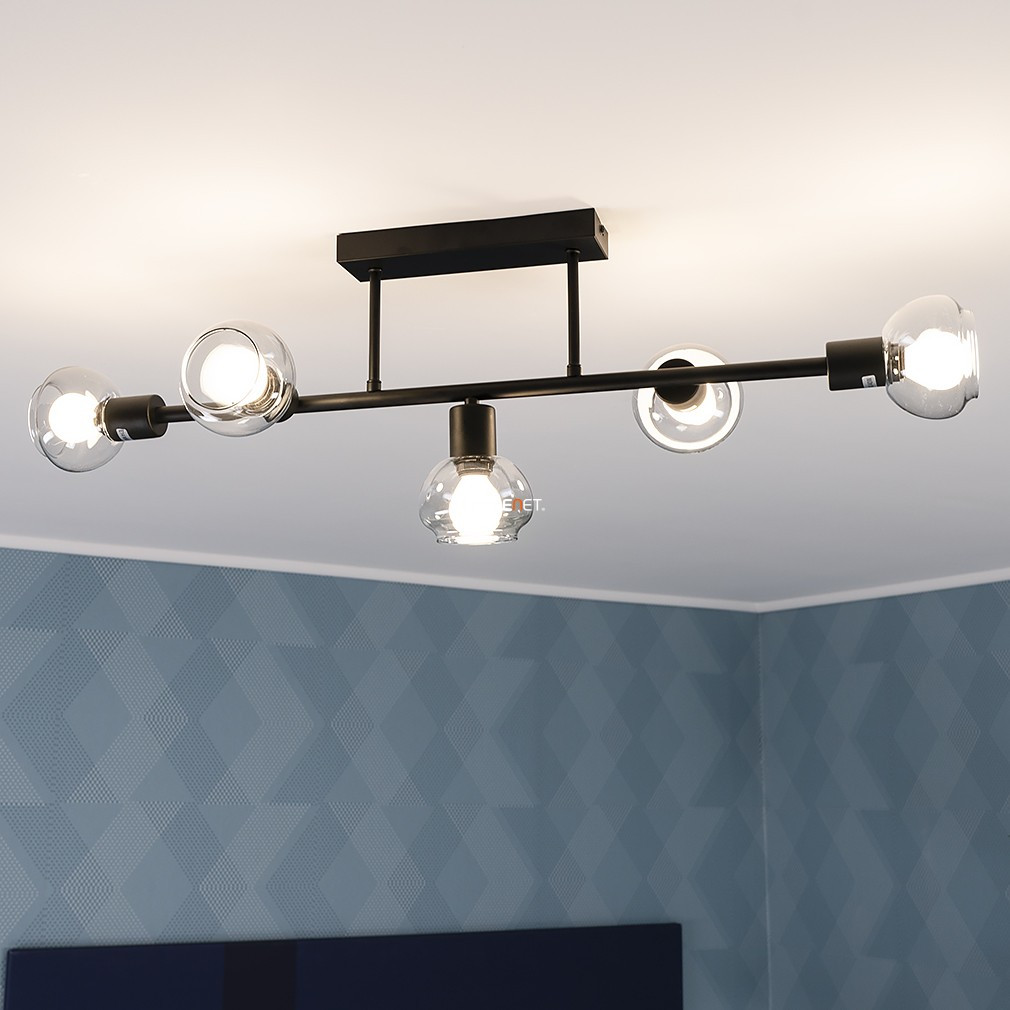 Lampa de tavan cu sticlă cu 5 becuri - Sullivan Rábalux 3296