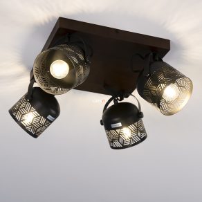 Spot de tavan cu model, cu 4 socluri - Rotem Rábalux 3299