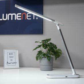   Lampă LED de birou cu încărcător pentru telefon, 40 cm - Misha Rábalux 3349, USB, 4000 K, 400 lm, 7 W