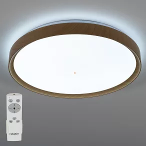   Lampă LED de tavan cu telecomandă și ramă cu efect de lemn - Sherwood Rábalux 3500