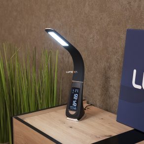   Lampă de masă cu ceas digital 33 cm - Lionel Rábalux 3517, afișare dată 1xCR2032 baterie (inclusă), 5000 K, 260 lm, 5 W