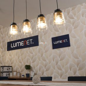   Lampă suspendată cu model panglică și 4 socluri - Zenaida Rábalux 3544