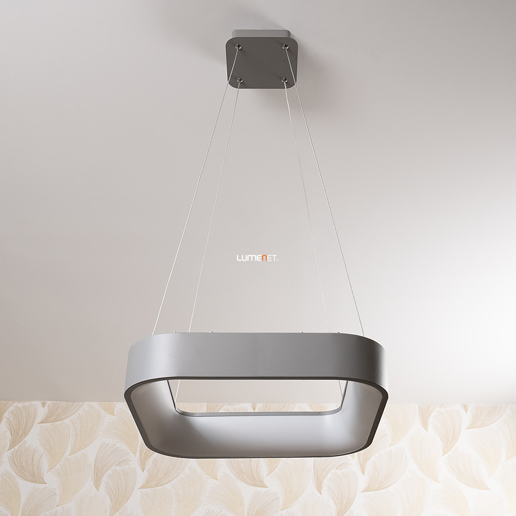 Lampa suspendată cu telecomandă LED, alb rece/alb cald, 45x45 cm - Adeline Rábalux 3927