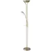 Lampă de tavan reglabilă cu braț de citit, 181 cm, culoare bronz - Beta Rábalux 4076, comutator dimmer, sticlă, 1xR7s+1xG9 soclu