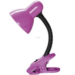   Spot LED violet cu clemă pentru masă, 34 cm - Dennis Rábalux 4259, cu soclu 1xE27