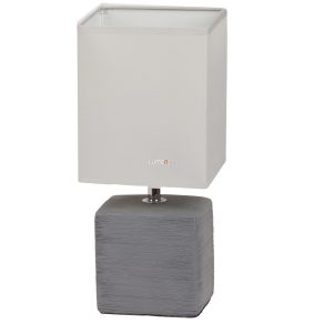   Lampă de masă din material textil, pătrată, 30 cm - Orlando Rábalux 4458, cu soclu 1xE14