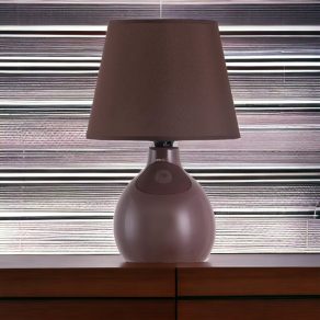   Lampă de masă din ceramică, negru, 28 cm - Ingrid Rábalux 4476, cu soclu 1xE14