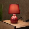 Lampă de masă Burgundy, ceramică, 28 cm - Ingrid Rábalux 4478, cu soclu 1xE14