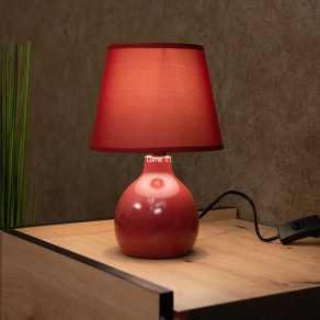   Lampă de masă Burgundy, ceramică, 28 cm - Ingrid Rábalux 4478, cu soclu 1xE14