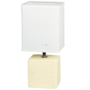   Lampă de noptieră din material textil, bej, 30 cm - Orlando Rábalux 4929, cu soclu 1xE14