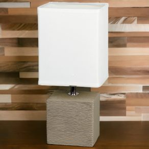   Lampă de masă în culoare maro deschis, 30 cm - Orlando Rábalux 4930, cu soclu 1xE14