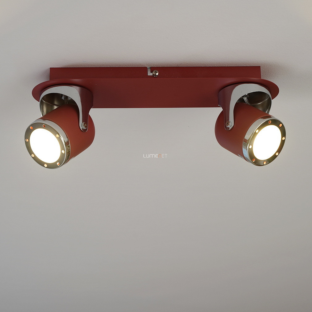 Lampa spot roșie cu două socluri - April Rábalux 5038