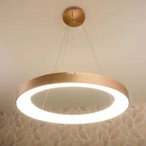   Lampă LED suspendată, maro auriu, 80 cm - Carmella Rábalux 5055