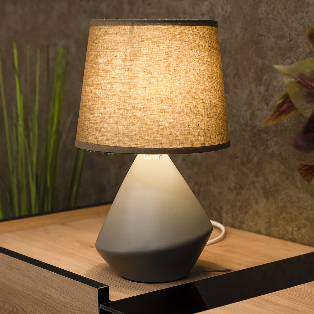 Lampa de noptie maro, 34 cm - Wendy Rábalux 5221, cu soclu 1xE14