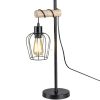 Lampa de masă în culori negru și natural, 56 cm - Fabian Rábalux 5245, cu soclu 1xE27