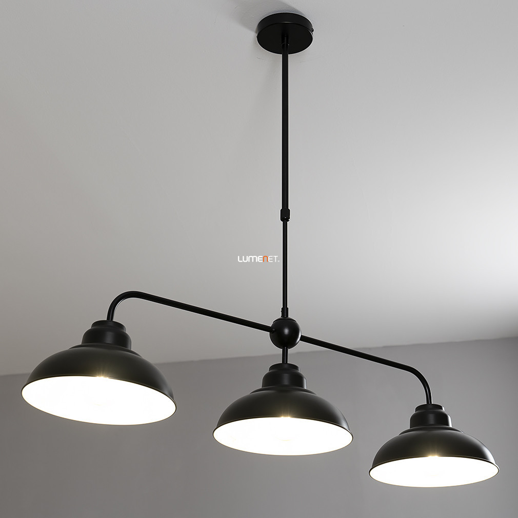 Lampa suspendată neagră în stil loft cu 3 becuri - Dragan Rábalux 5309