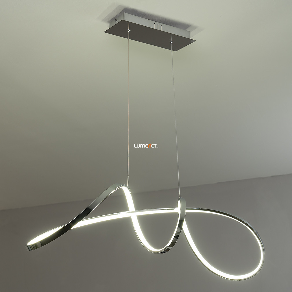 Lampa LED suspendată minimalistă, cromată - Aisha Rábalux 5358