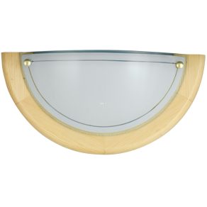   Aplică cu ramă naturală semicirculară - Ufo Rábalux 5401