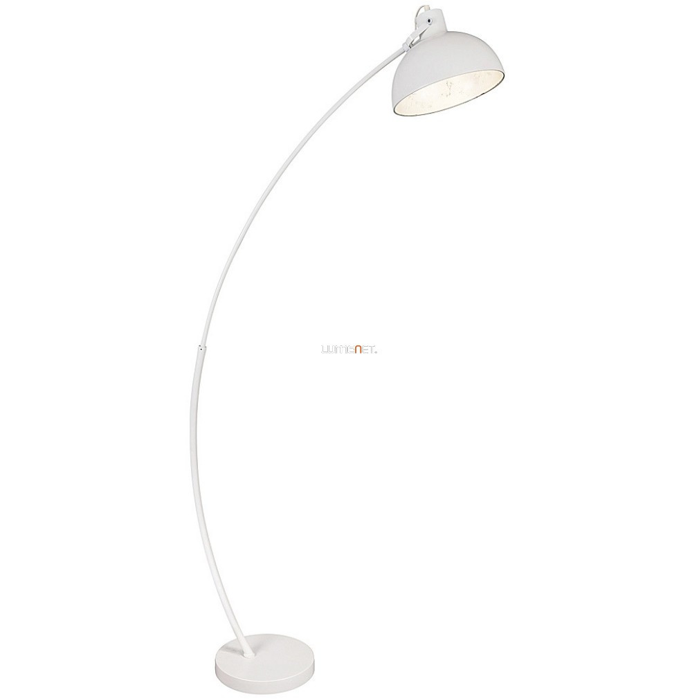 Lampa de podea, culoare alb-argintiu, 158 cm - Otto Rábalux 5594, comutator cu pedală, 1xE27 soclu