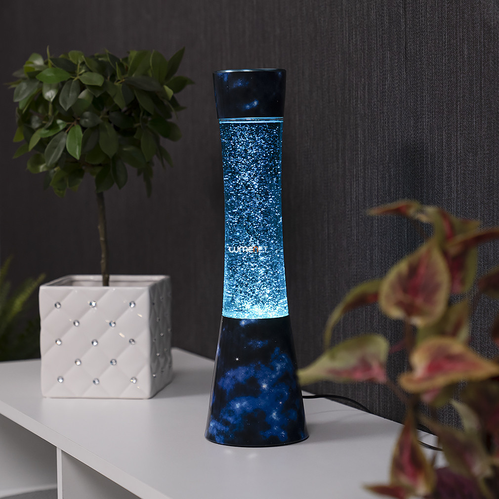 Lampa cu lavă strălucitoare cu sursă de lumină, efect univers, 39 cm - Minka Rábalux 7026, cu soclu 1xGY6.35