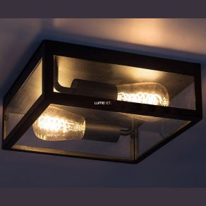   Lampă de tavan pentru exterior cu două prize - Zaton Rábalux 7070