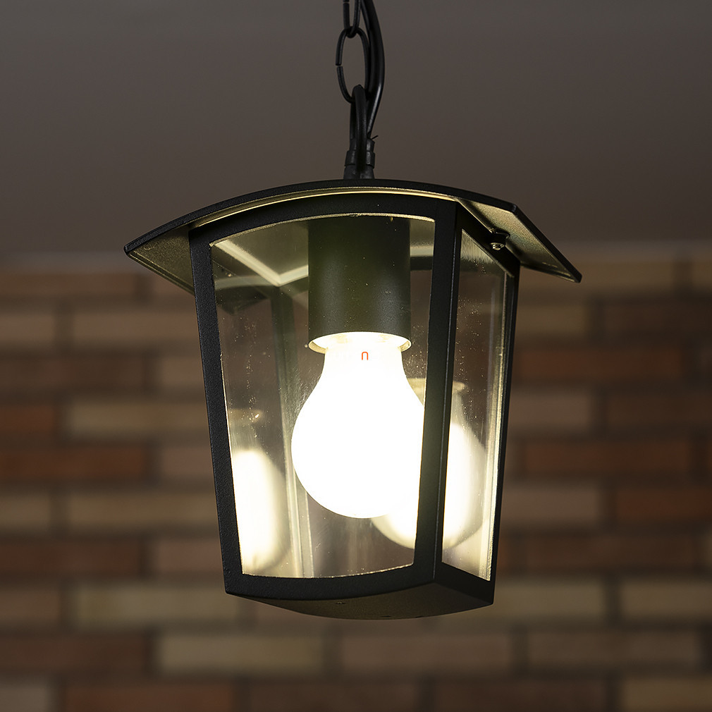 Lampa suspendată pentru exterior cu lanț, negru - Taverna Rábalux 7130