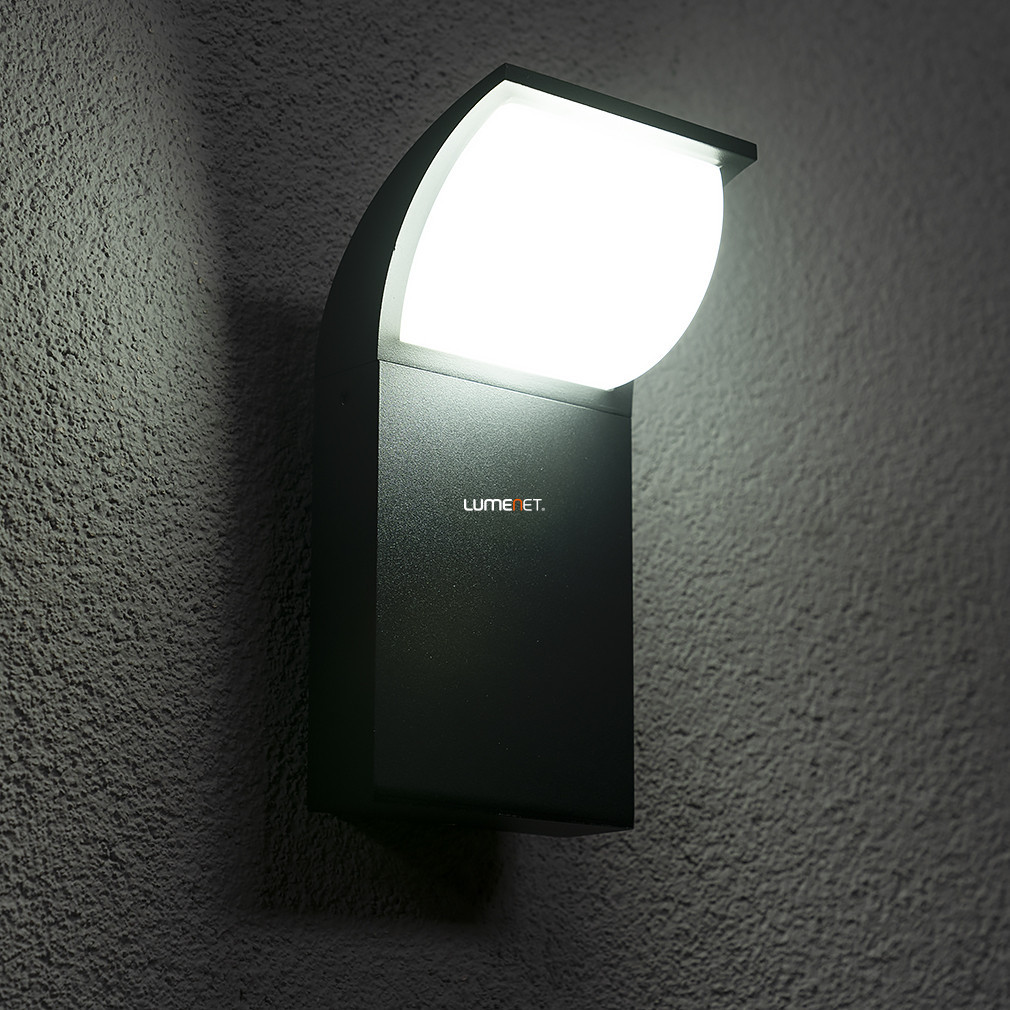 Lampă LED de exterior pentru perete, model curbat, negru - Hongkong Rábalux 7166
