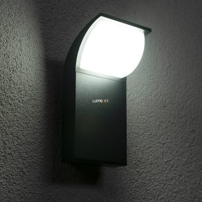   Lampă LED de exterior pentru perete, design curbat, negru - Hong Kong Rábalux 7166