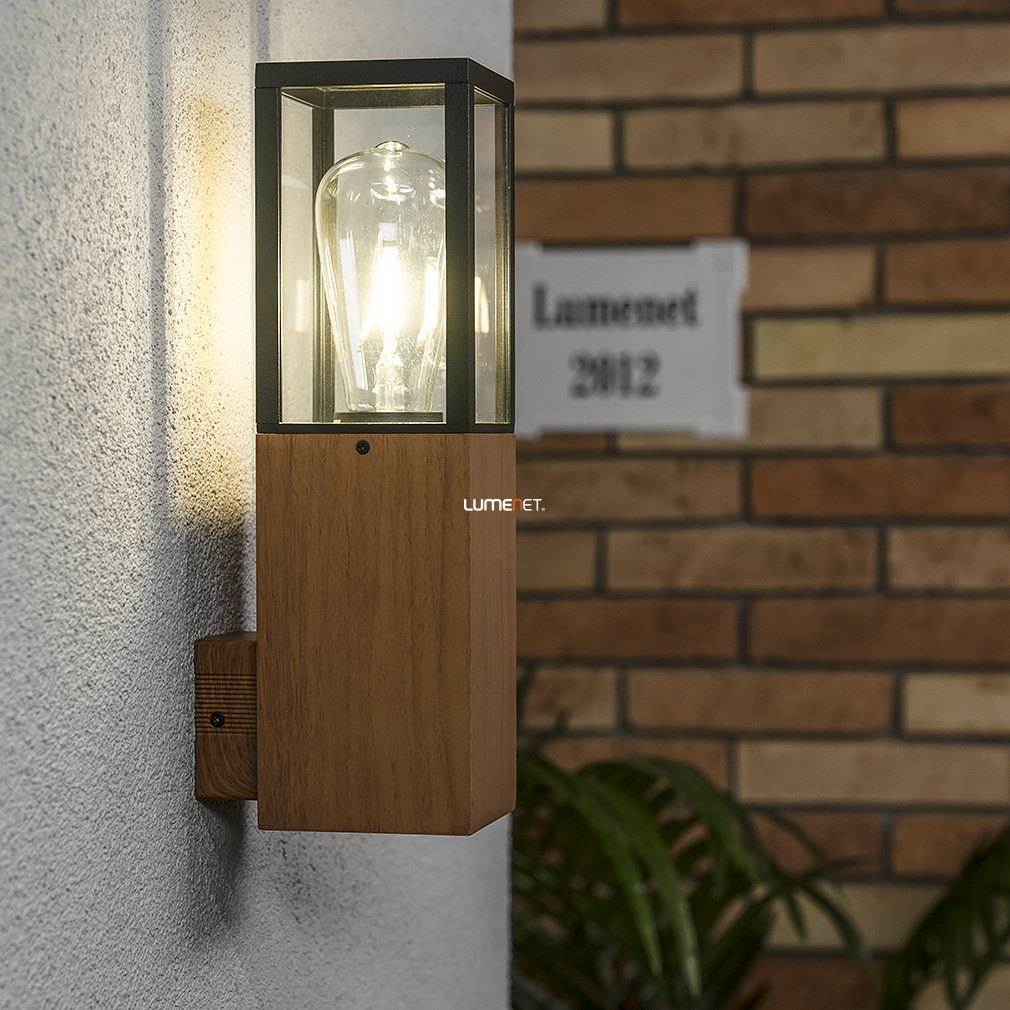 Lampă de exterior, efect lemn - Wales Rábalux 7195