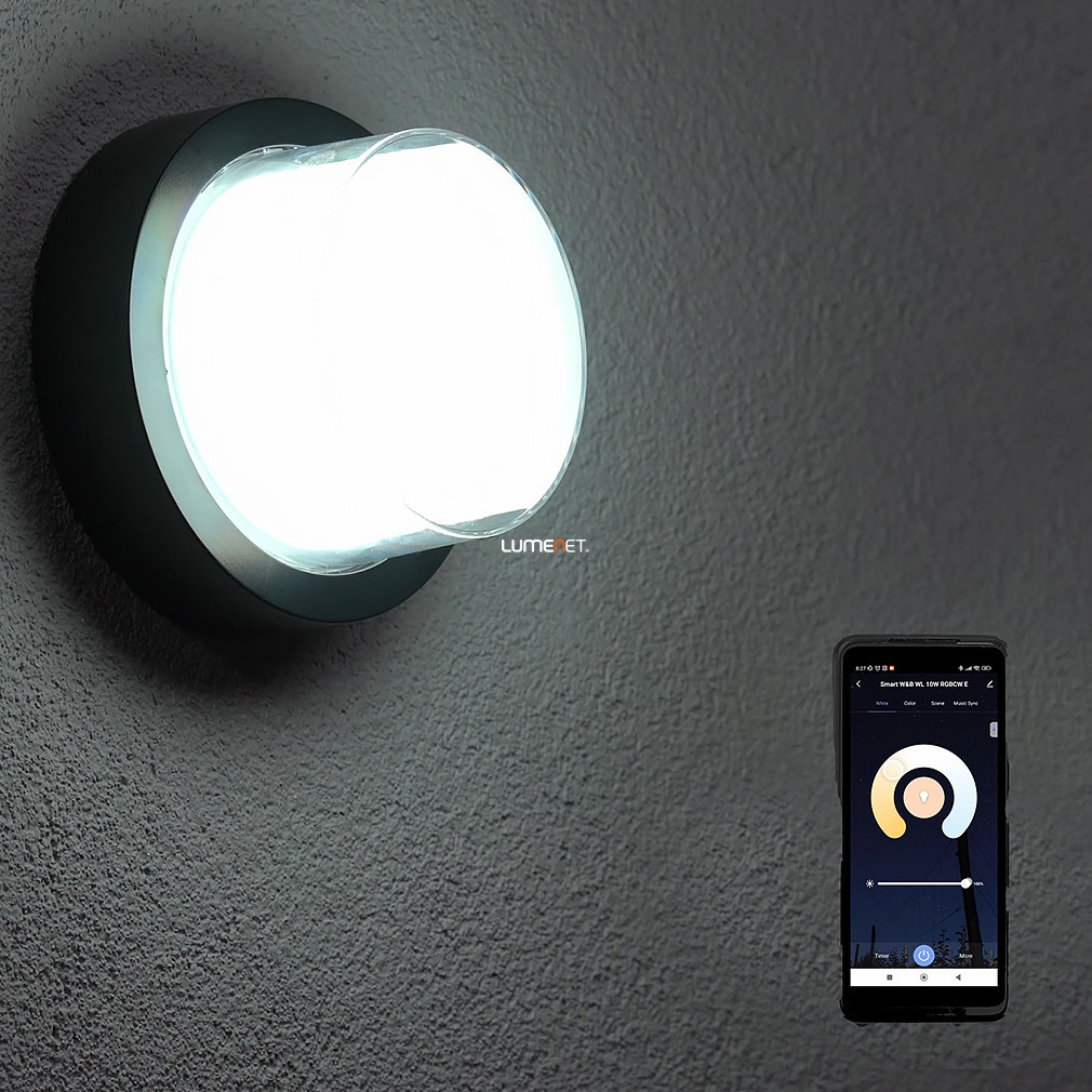 Lampă LED inteligentă de exterior, rotundă - Durbe-RGBW Rábalux 7246