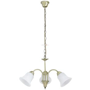   Candelabru cu abajururi din sticlă, culoare auriu, 3 brațe - Francesca Rábalux 7373