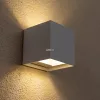 Lampă de perete în formă de cub pentru exterior, 11x11 cm - Solin Rábalux 7397