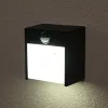 Lampă LED de perete cu senzor de mișcare pentru exterior, negru mat - Balimo Rábalux 7478