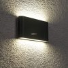 Lampă LED plată pentru exterior, de culoare antracit, iluminare în jos/în sus - Nesna Rábalux 7952