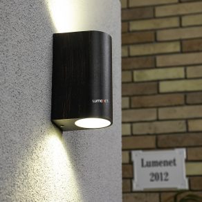   Lampă de perete antică maro pentru exterior, iluminare în jos/în sus - Chile Rábalux 8019