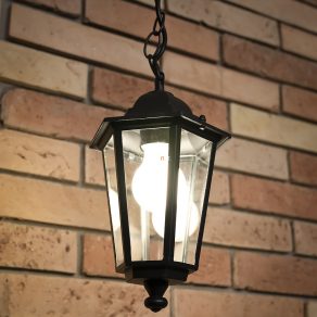   Lampă suspendată pentru exterior, negru - Velence Rábalux 8208