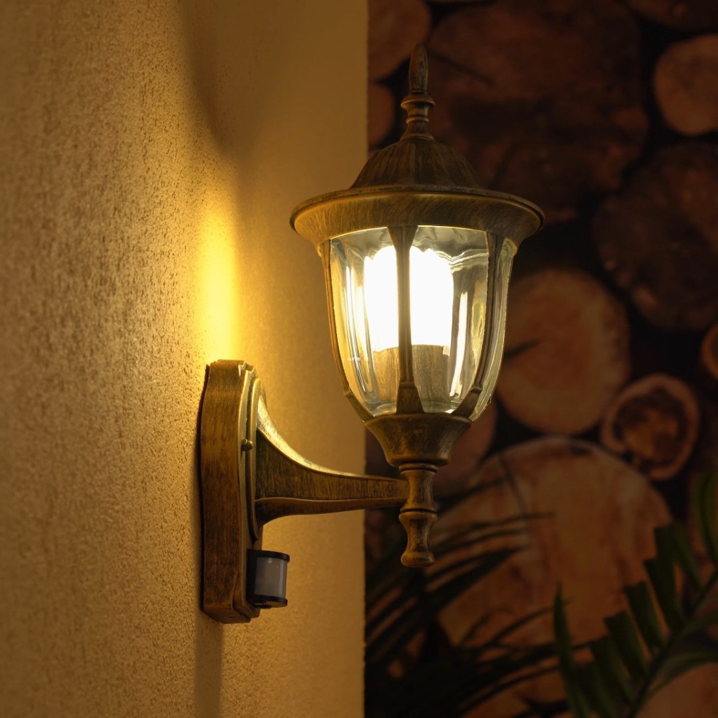 Aplică de exterior cu senzor de mișcare, bronz antichizat - Milano Rábalux 8370