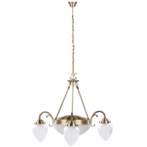   Candelabru clasic cu motiv floral, sticlă opală - Annabella Rábalux 8633