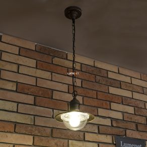   Lampă suspendată pentru exterior cu efect auriu antic - Oslo Rábalux 8737