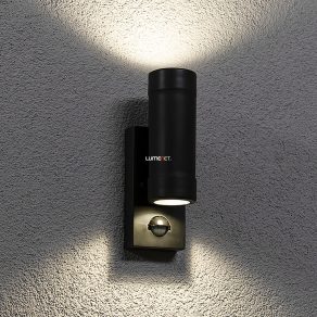   Aplică de exterior cu senzor de mișcare, iluminare sus/jos, 16 cm - Medina Rábalux 8835