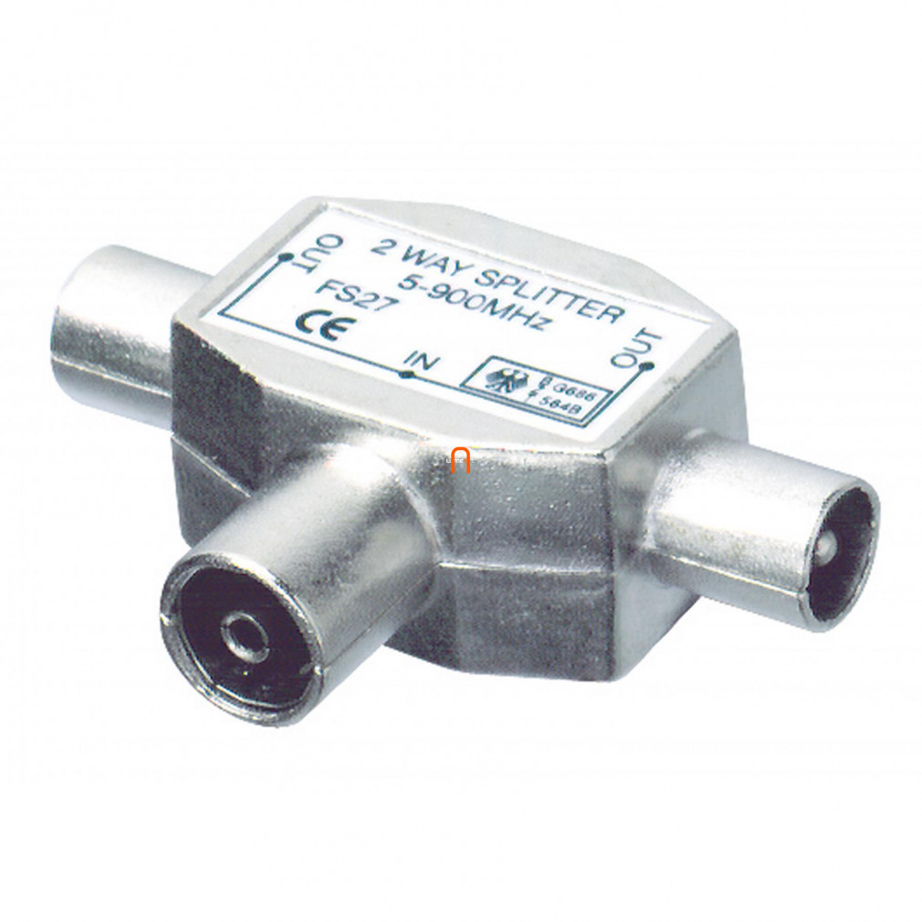 Distribuitor coaxial 1alj-2plug, metal (27)